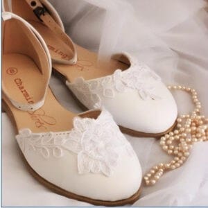 Nonna White Lace Closed Sandal