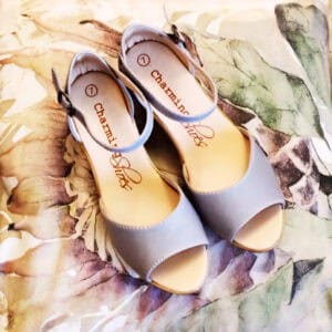 Talitha Grey Open Toe Wedge
