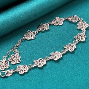 Sterling Petal Bracelet 21cm