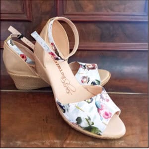 Talitha Open Toe Protea Wedge