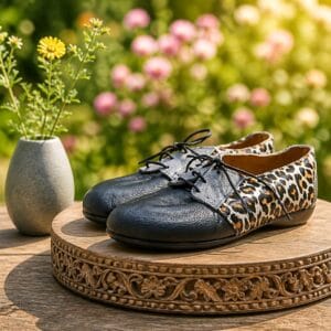 Whimsie Leopard Print Navy Veter Vellie